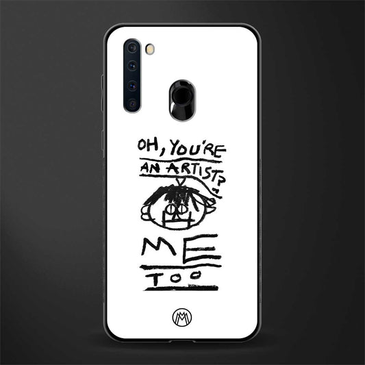 you're an artist glass case for samsung a21 image