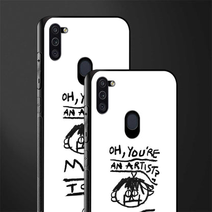 you're an artist glass case for samsung galaxy m11 image-2