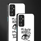 you're an artist back phone cover | glass case for samsung galaxy f23 5g