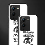 you're an artist back phone cover | glass case for vivo v25 pro 5g