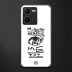 you're an artist back phone cover | glass case for vivo y35 4g
