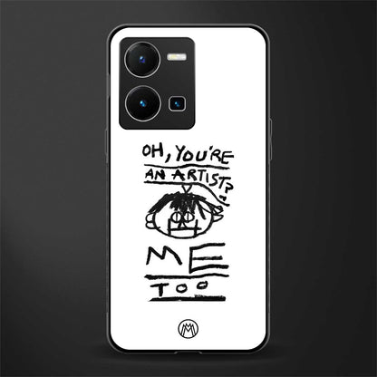 you're an artist back phone cover | glass case for vivo y35 4g