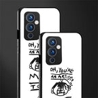 you're an artist back phone cover | glass case for oneplus 9