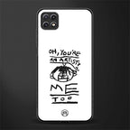you're an artist back phone cover | glass case for samsung galaxy f42