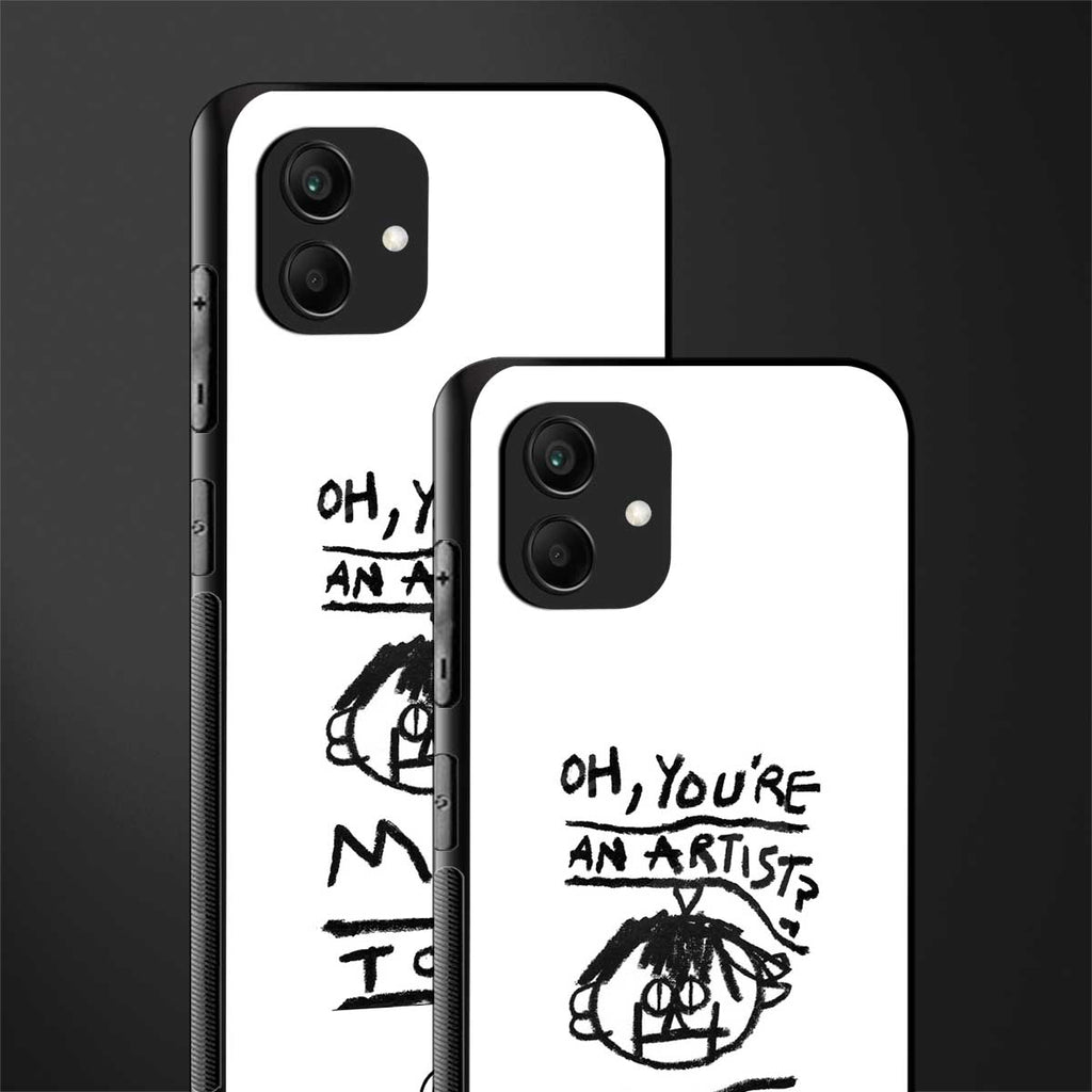 you're an artist back phone cover | glass case for samsung galaxy a04