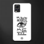 you're an artist back phone cover | glass case for vivo v21e 4g