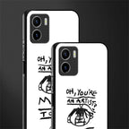 you're an artist back phone cover | glass case for vivo y72