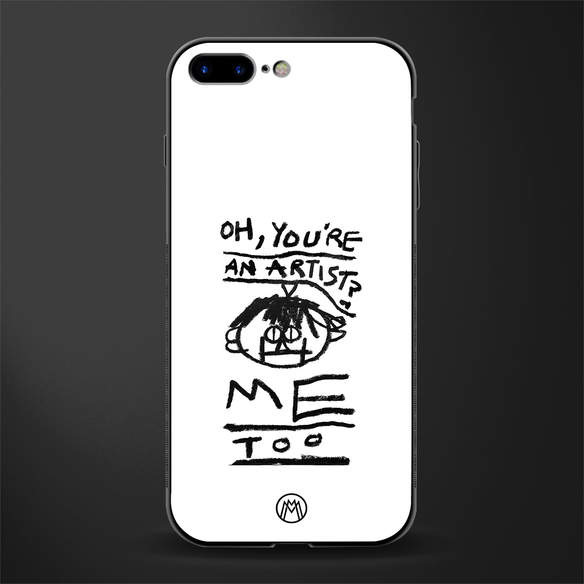 you're an artist glass case for iphone 8 plus image