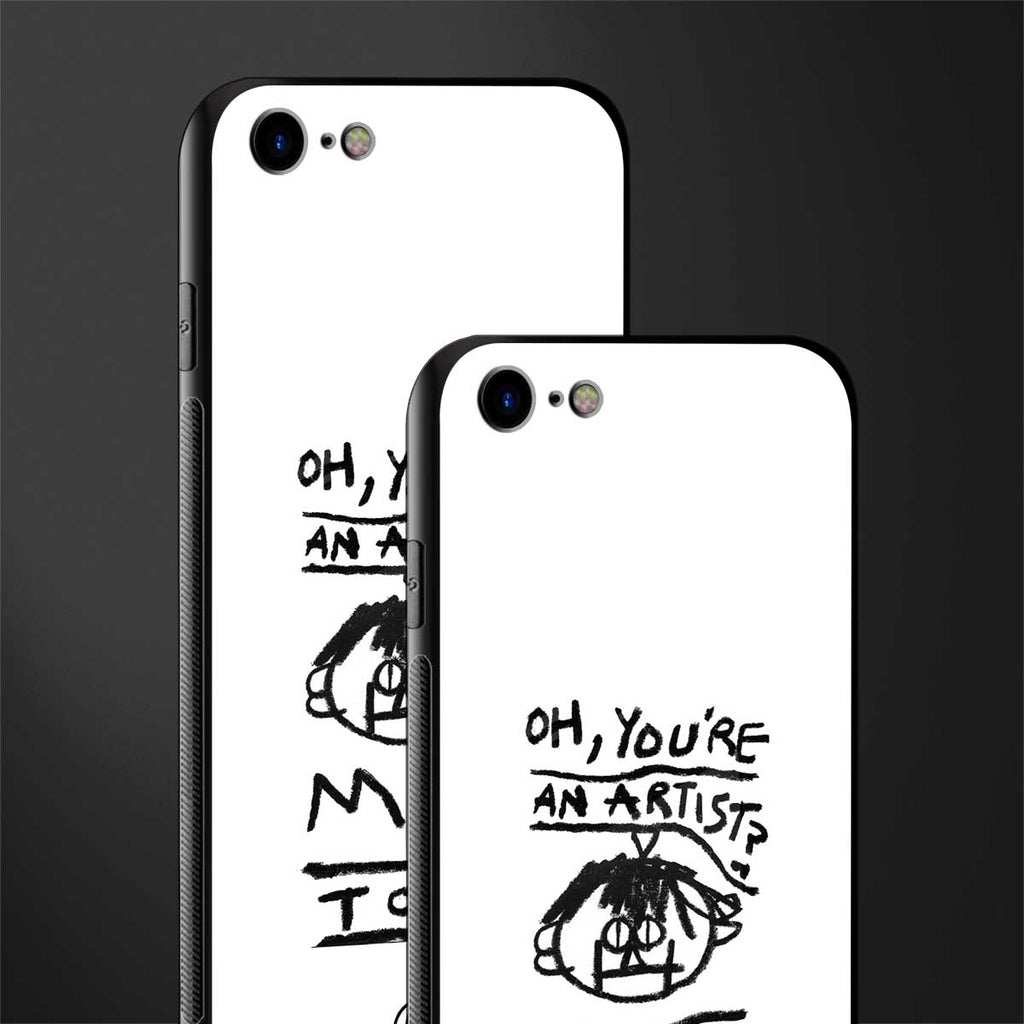 you're an artist glass case for iphone 7 image-2