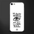 you're an artist glass case for iphone se 2020 image