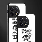you're an artist back phone cover | glass case for oneplus 11r