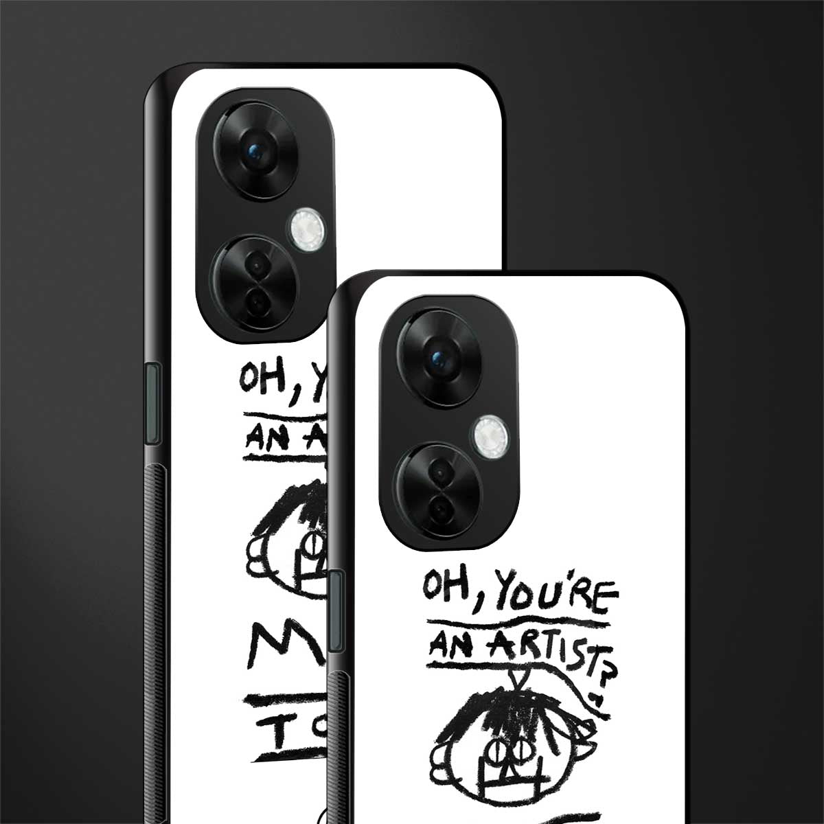you're an artist back phone cover | glass case for oneplus nord ce 3 lite
