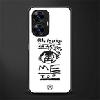 you're an artist back phone cover | glass case for realme c55