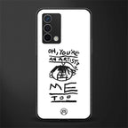 you're an artist back phone cover | glass case for oppo a74 4g