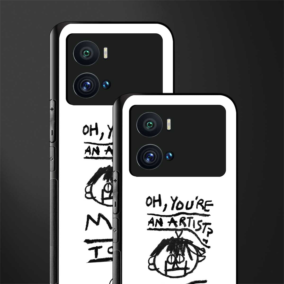 you're an artist back phone cover | glass case for iQOO 9 Pro