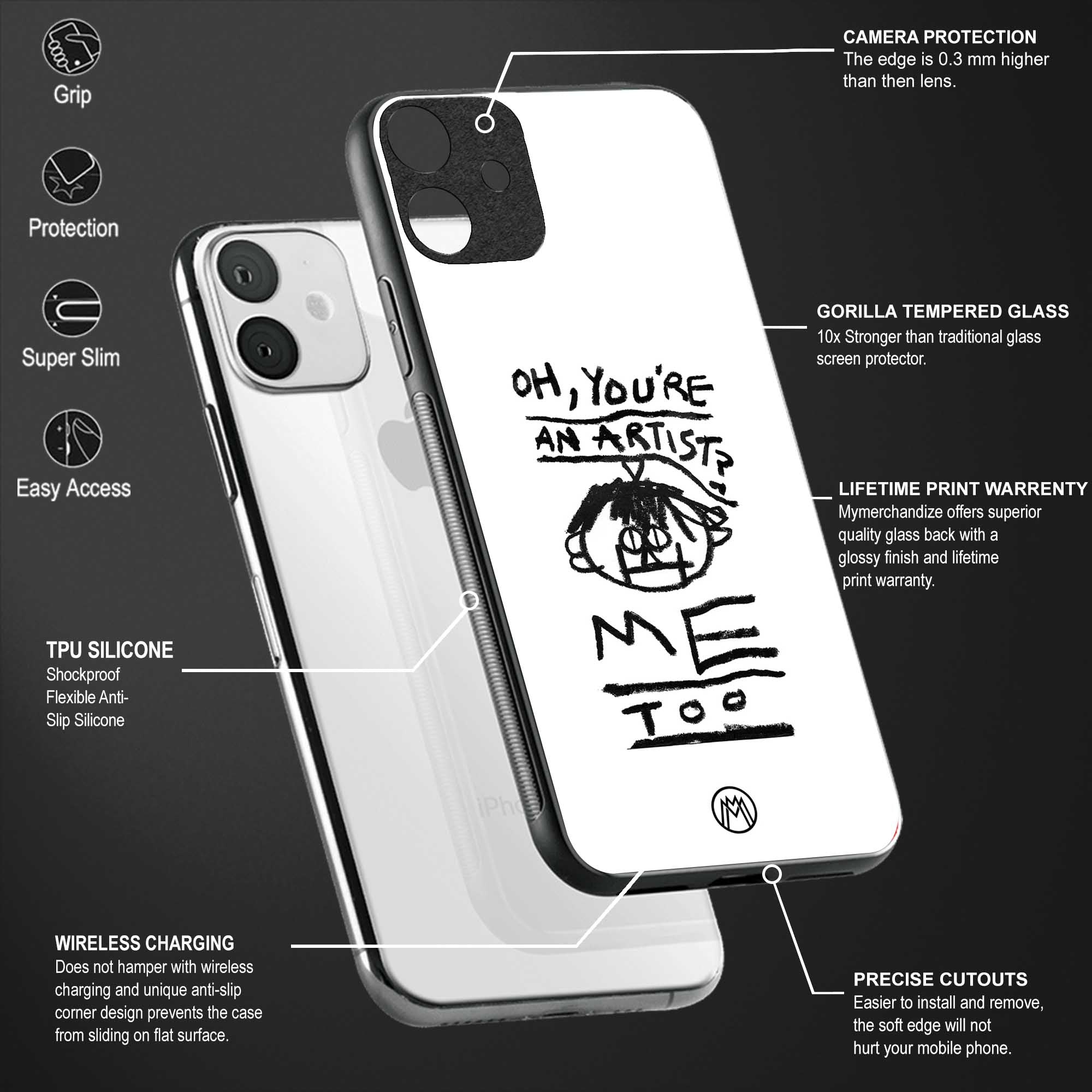 you're an artist glass case for samsung galaxy s20 image-4