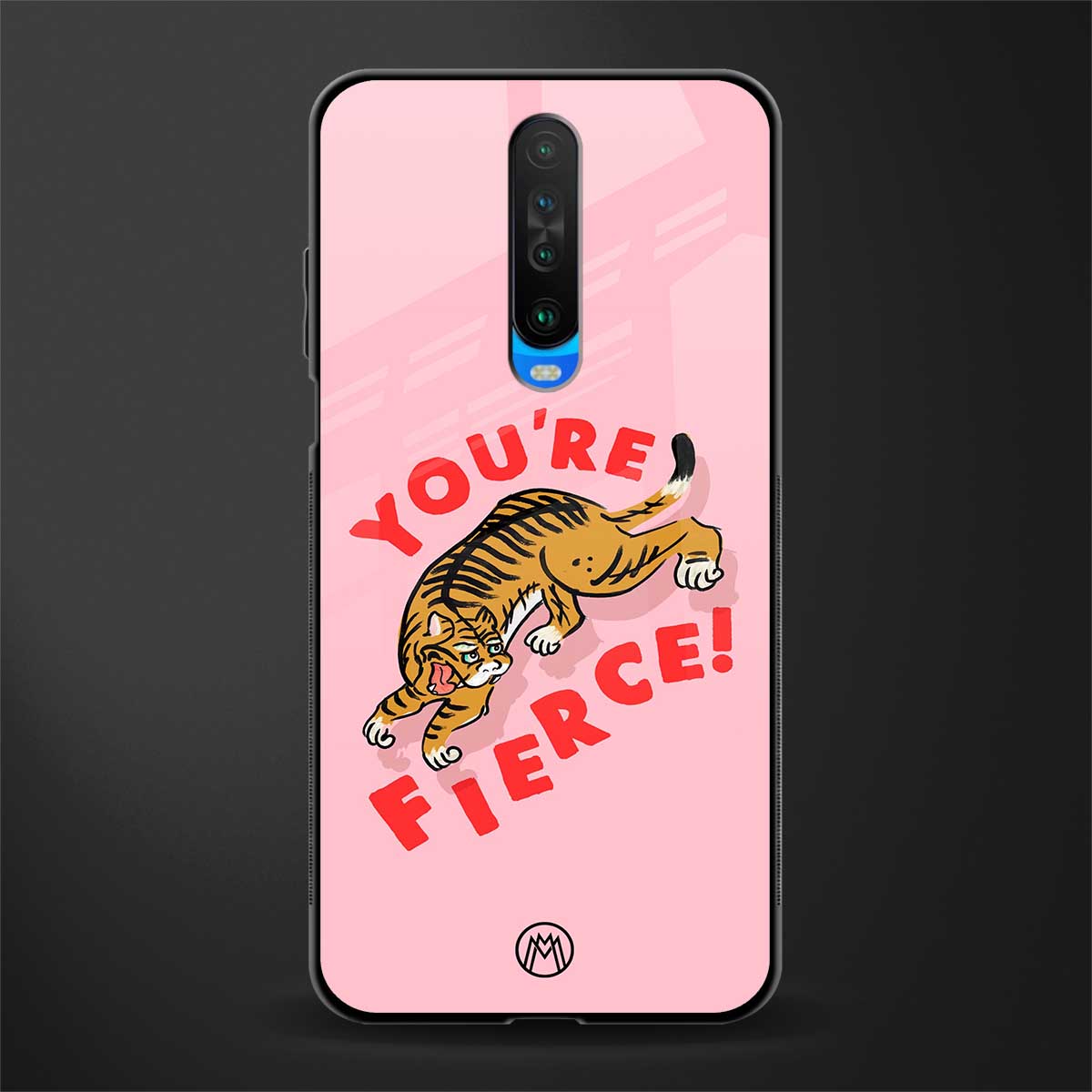 you're fierce glass case for poco x2 image