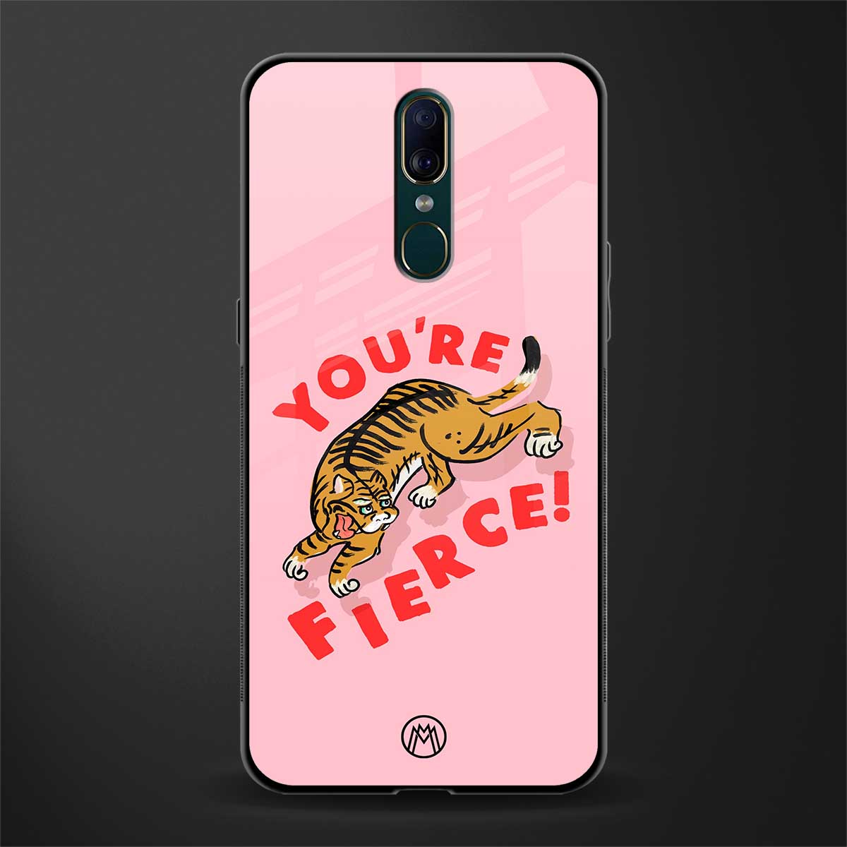 you're fierce glass case for oppo a9 image