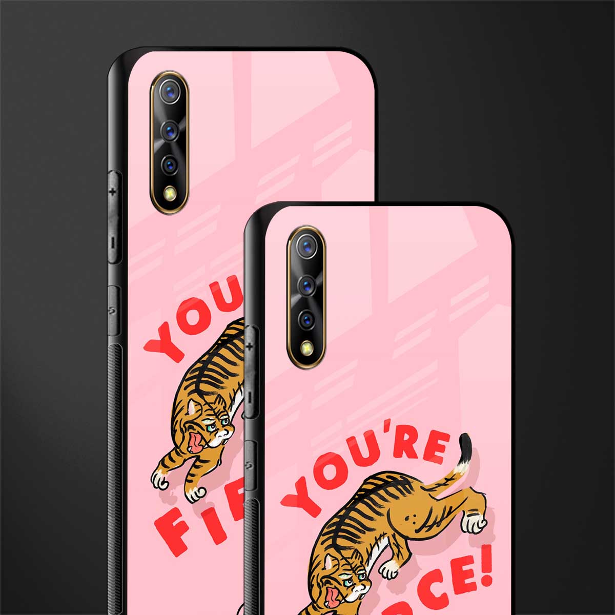 you're fierce glass case for vivo s1 image-2