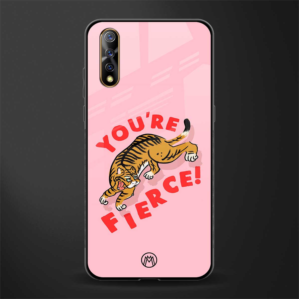 you're fierce glass case for vivo s1 image