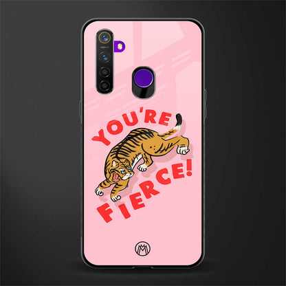 you're fierce glass case for realme 5s image
