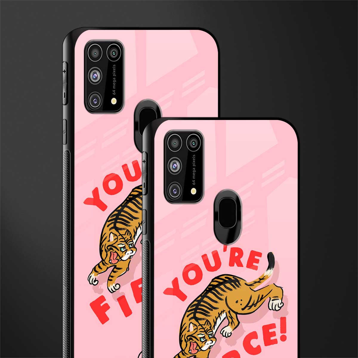 you're fierce glass case for samsung galaxy m31 prime edition image-2