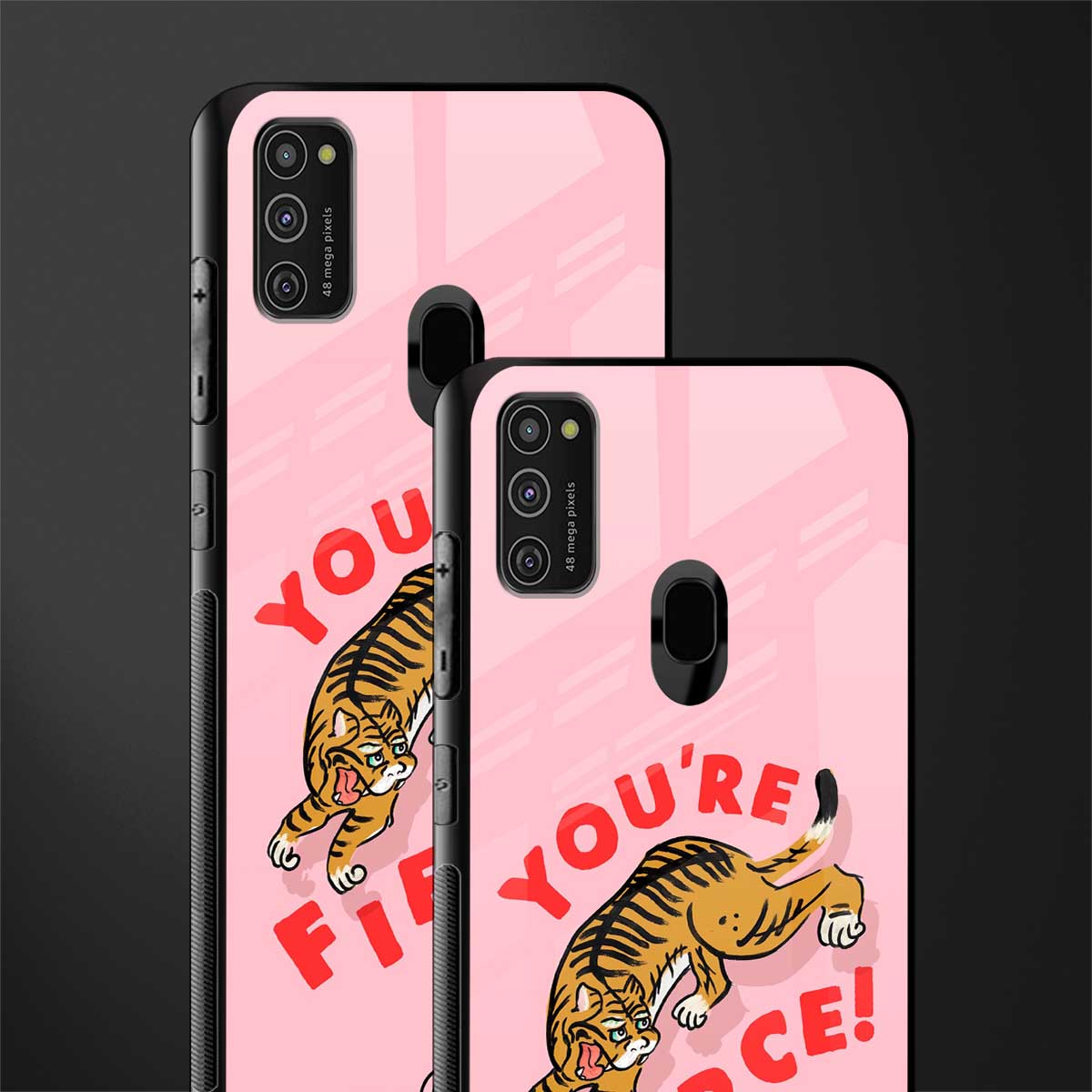 you're fierce glass case for samsung galaxy m30s image-2