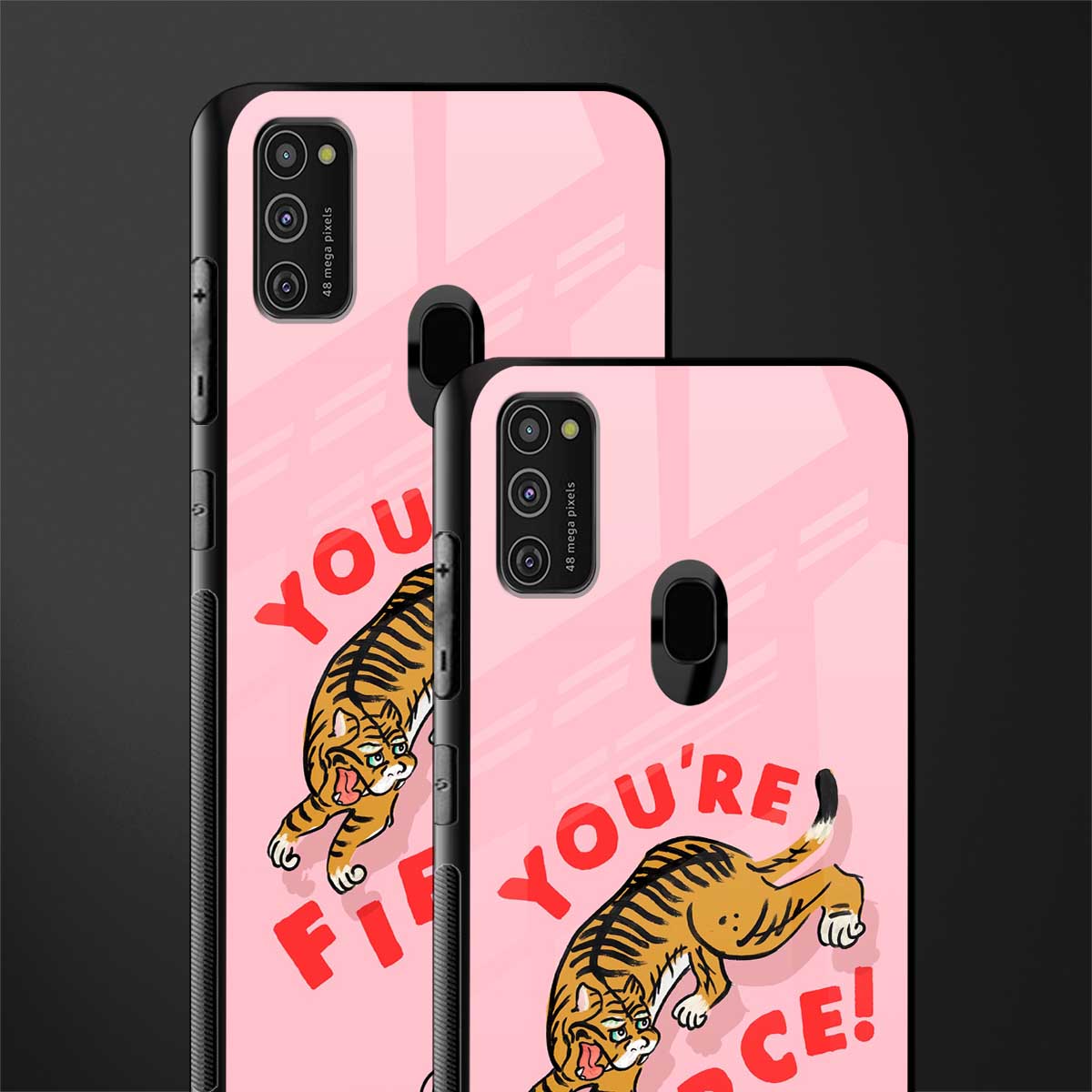 you're fierce glass case for samsung galaxy m21 image-2
