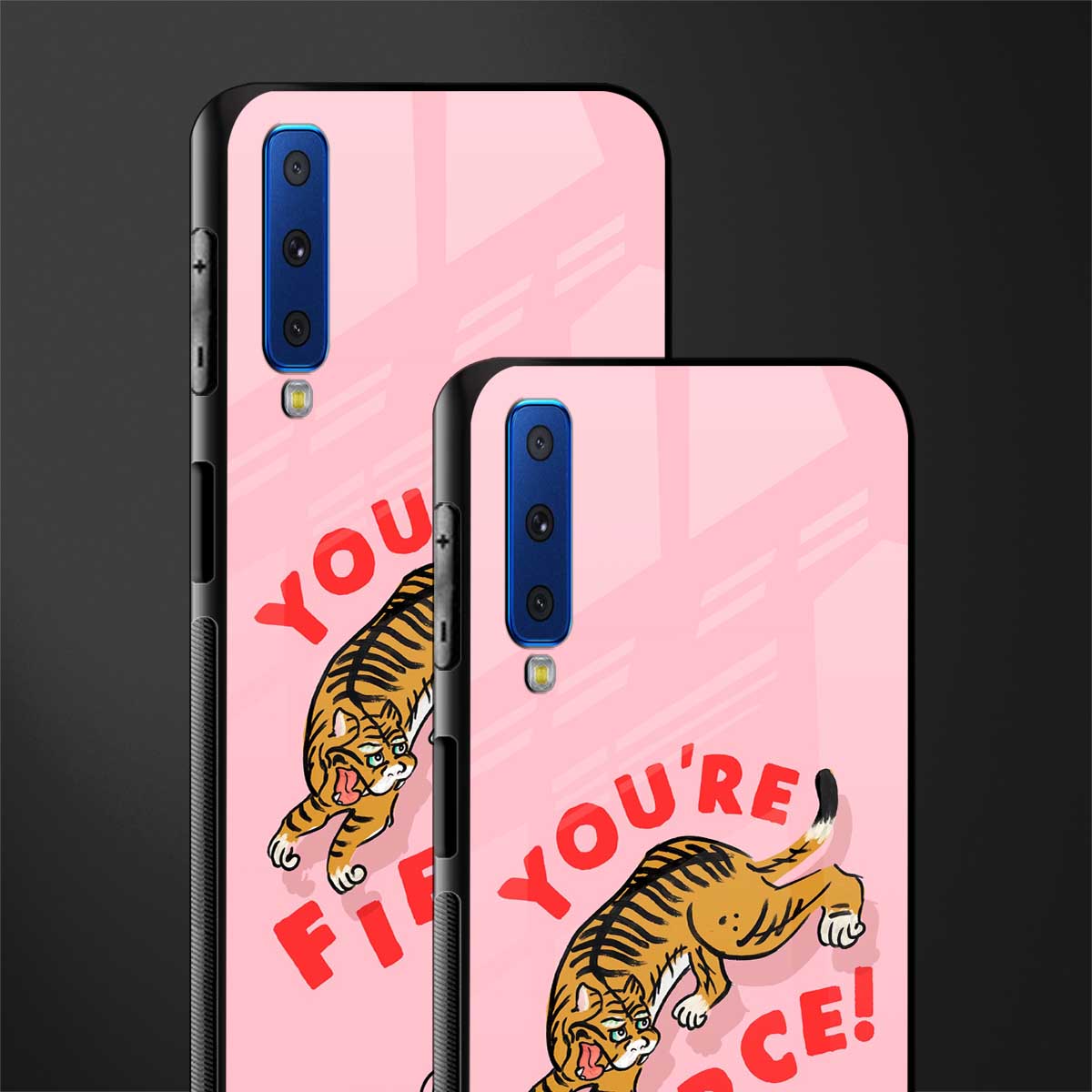 you're fierce glass case for samsung galaxy a7 2018 image-2