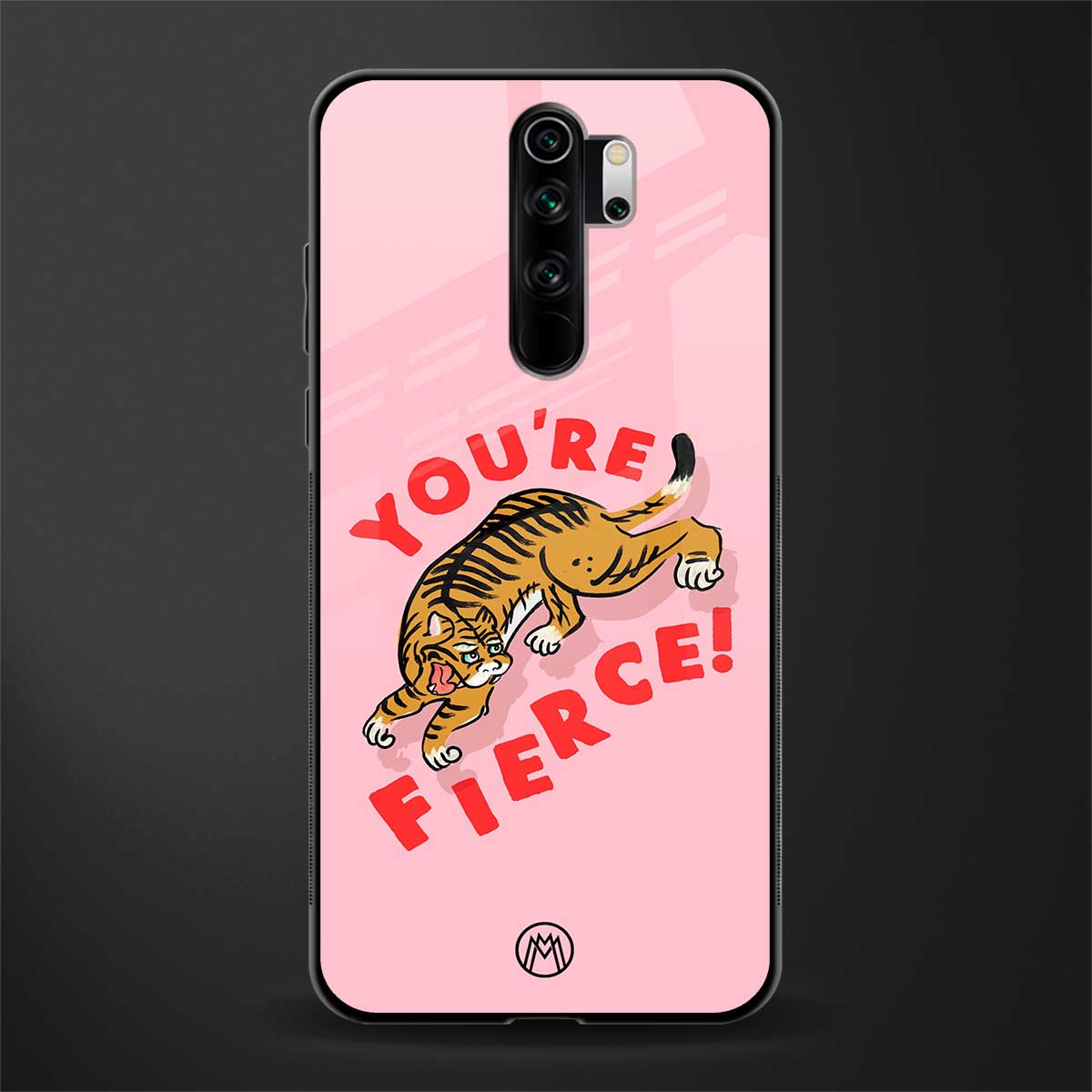 you're fierce glass case for redmi note 8 pro image