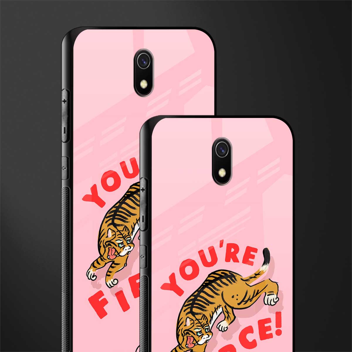 you're fierce glass case for redmi 8a image-2