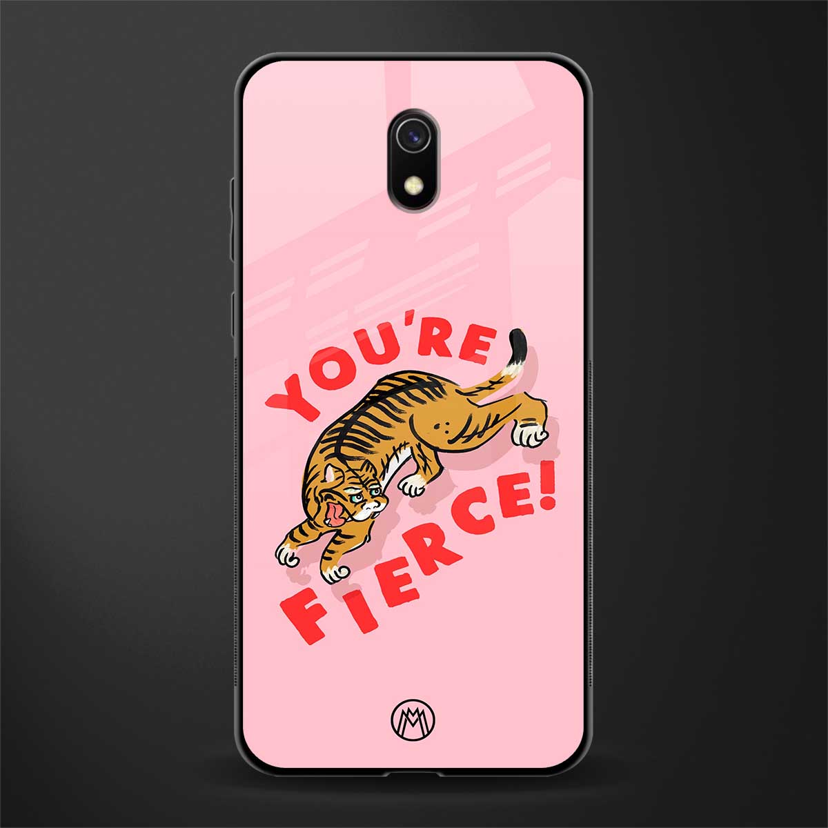 you're fierce glass case for redmi 8a image