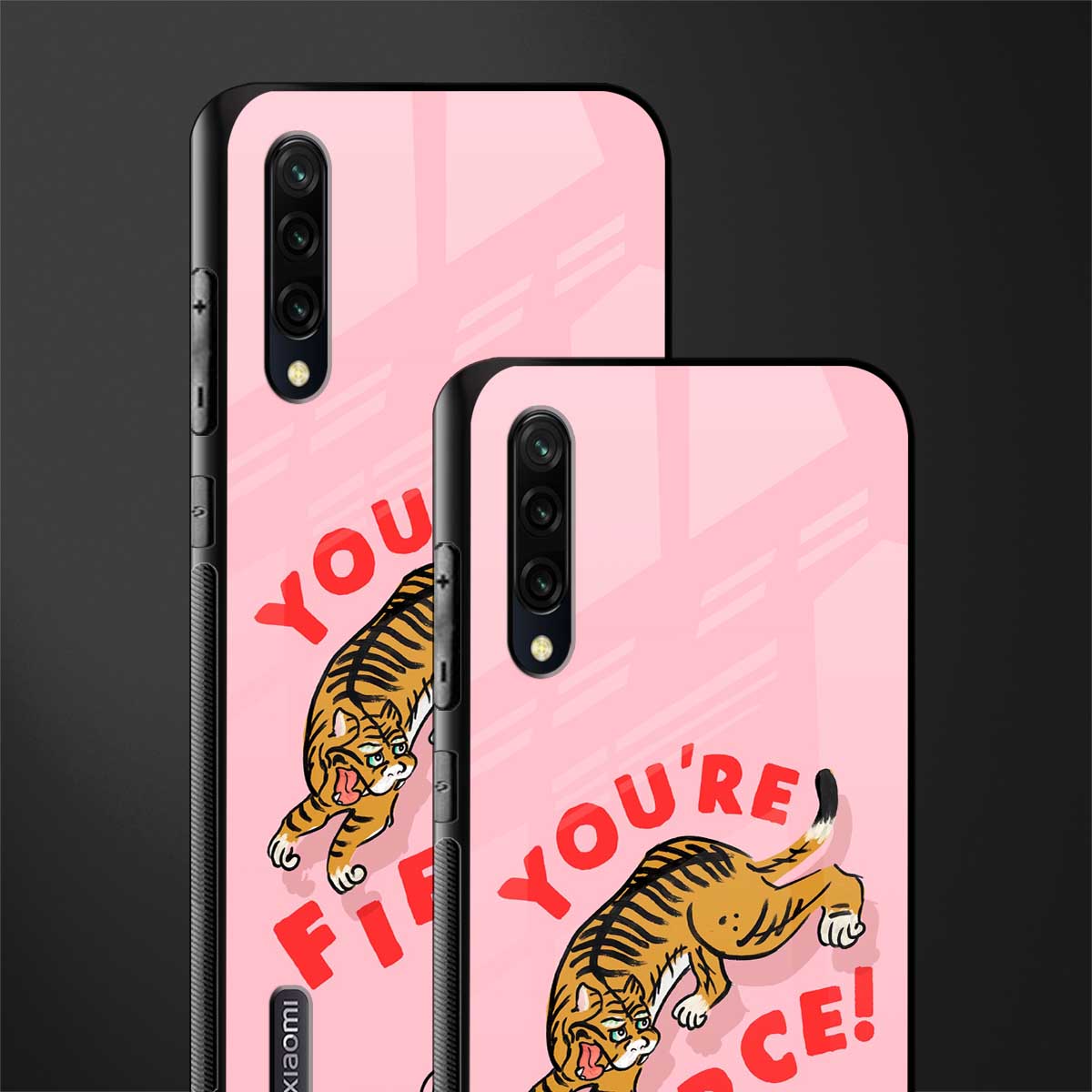 you're fierce glass case for mi a3 redmi a3 image-2