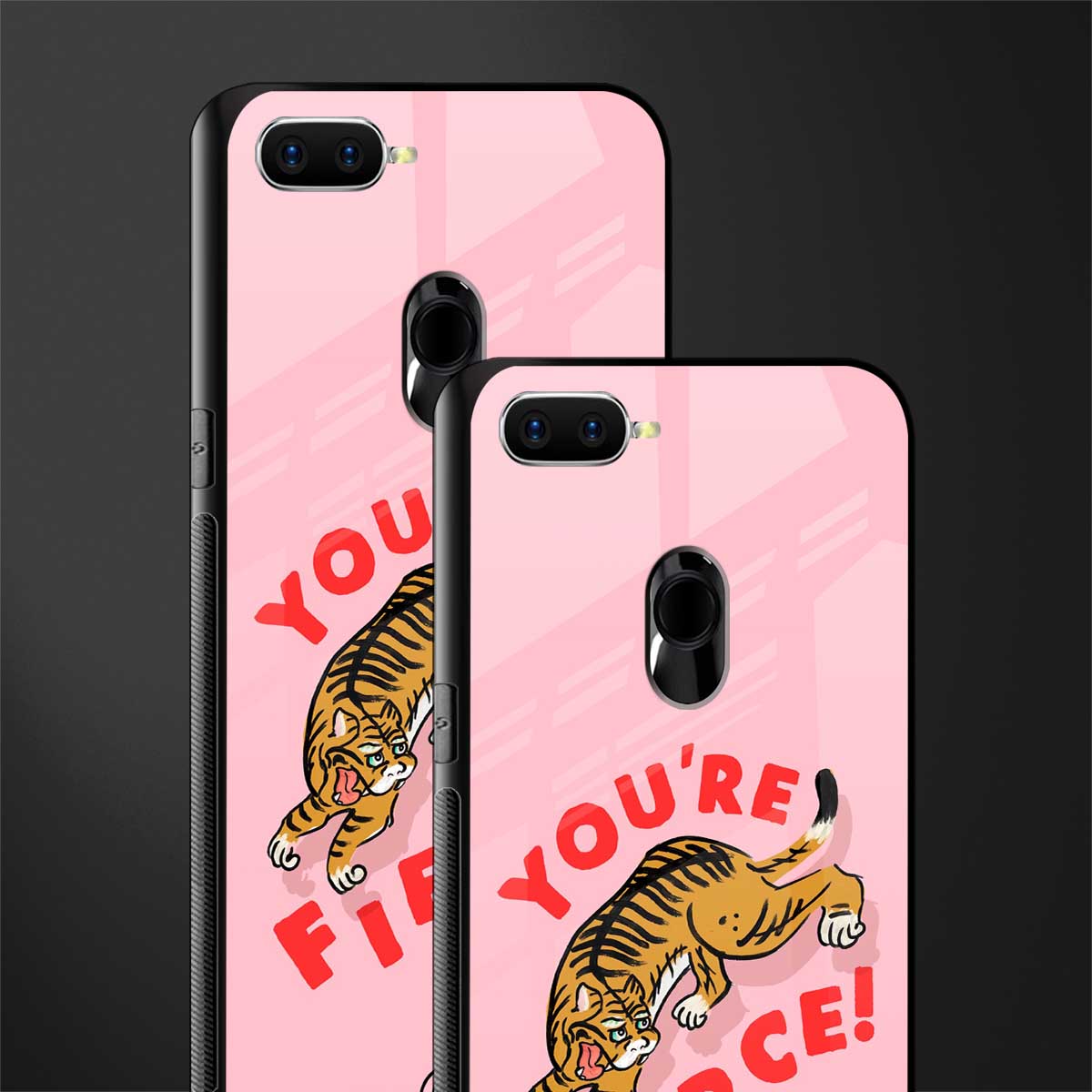 you're fierce glass case for oppo a12 image-2