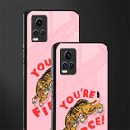 you're fierce back phone cover | glass case for vivo y73