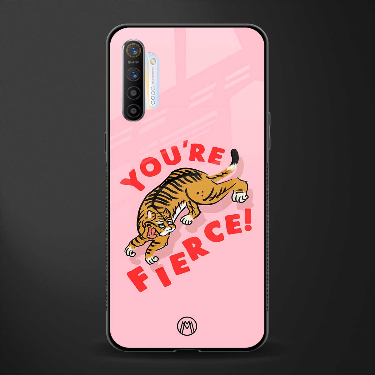 you're fierce glass case for realme xt image