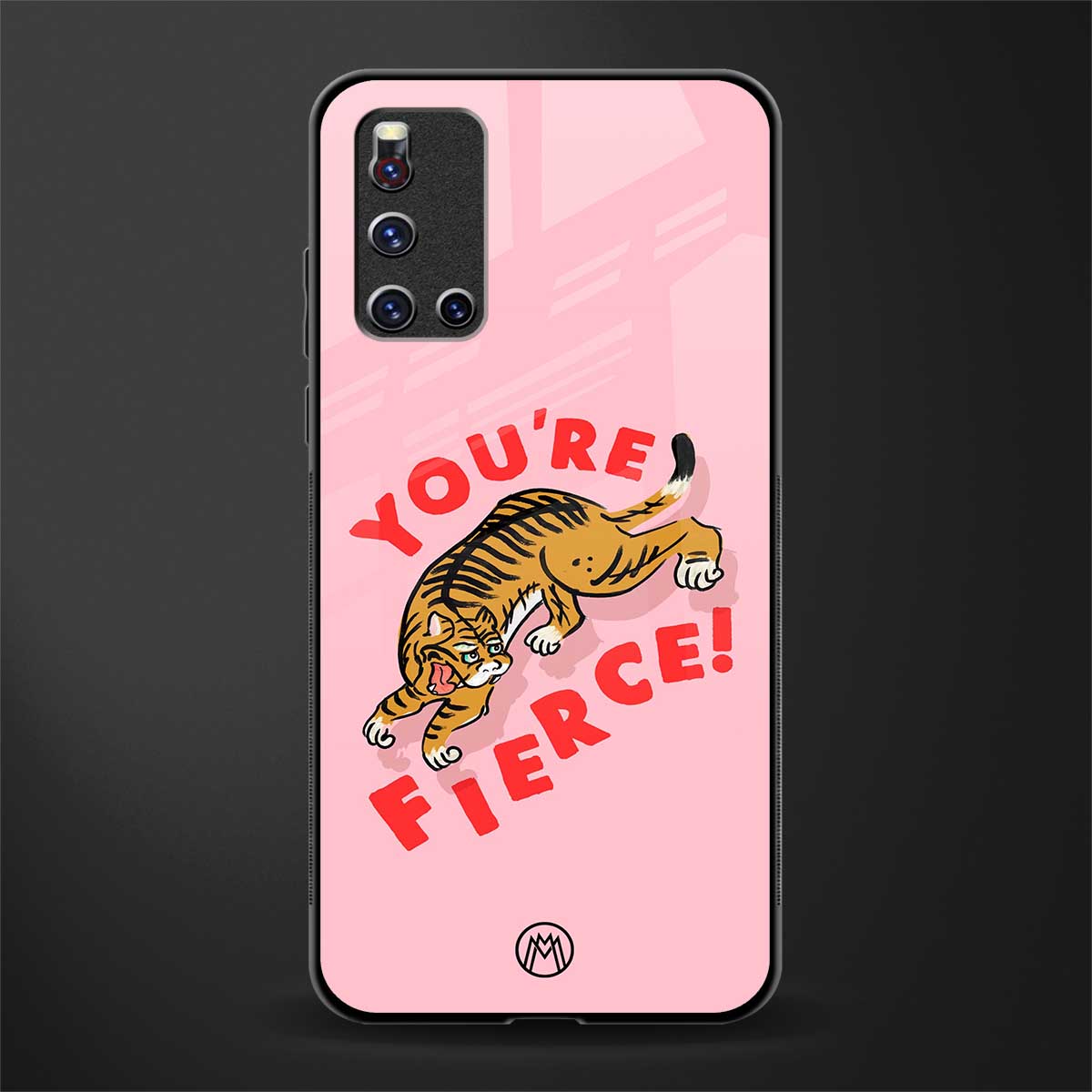 you're fierce glass case for vivo v19 image