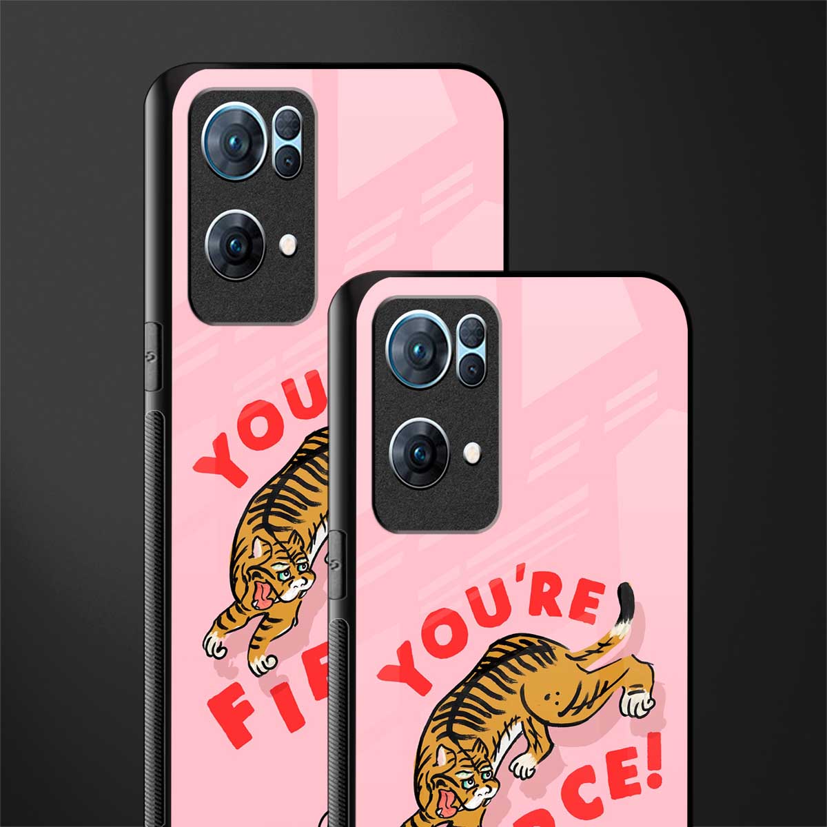 you're fierce glass case for oppo reno7 pro 5g image-2