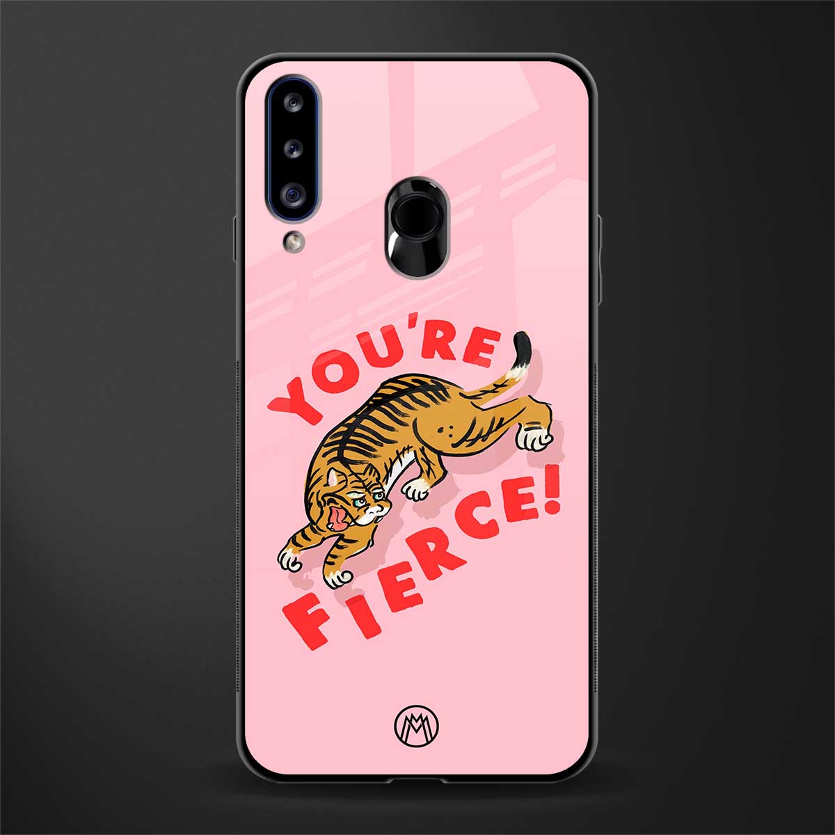 you're fierce glass case for samsung galaxy a20s image