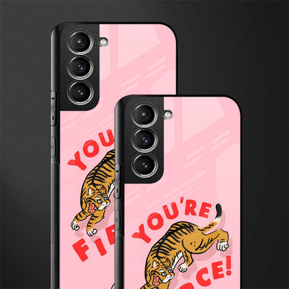 you're fierce glass case for samsung galaxy s21 image-2