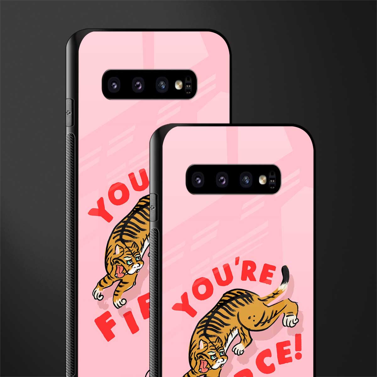 you're fierce glass case for samsung galaxy s10 plus image-2
