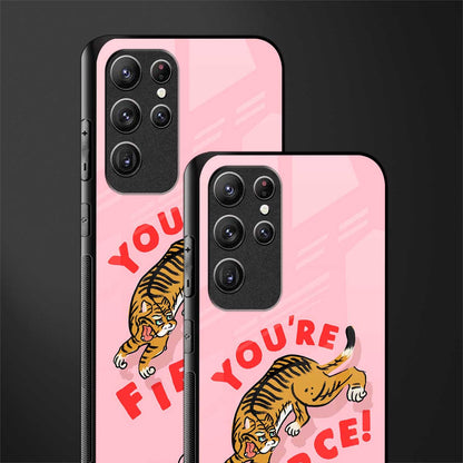 you're fierce glass case for samsung galaxy s21 ultra image-2