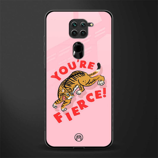 you're fierce glass case for redmi note 9 image