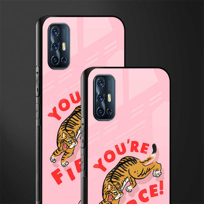 you're fierce glass case for vivo v17 image-2