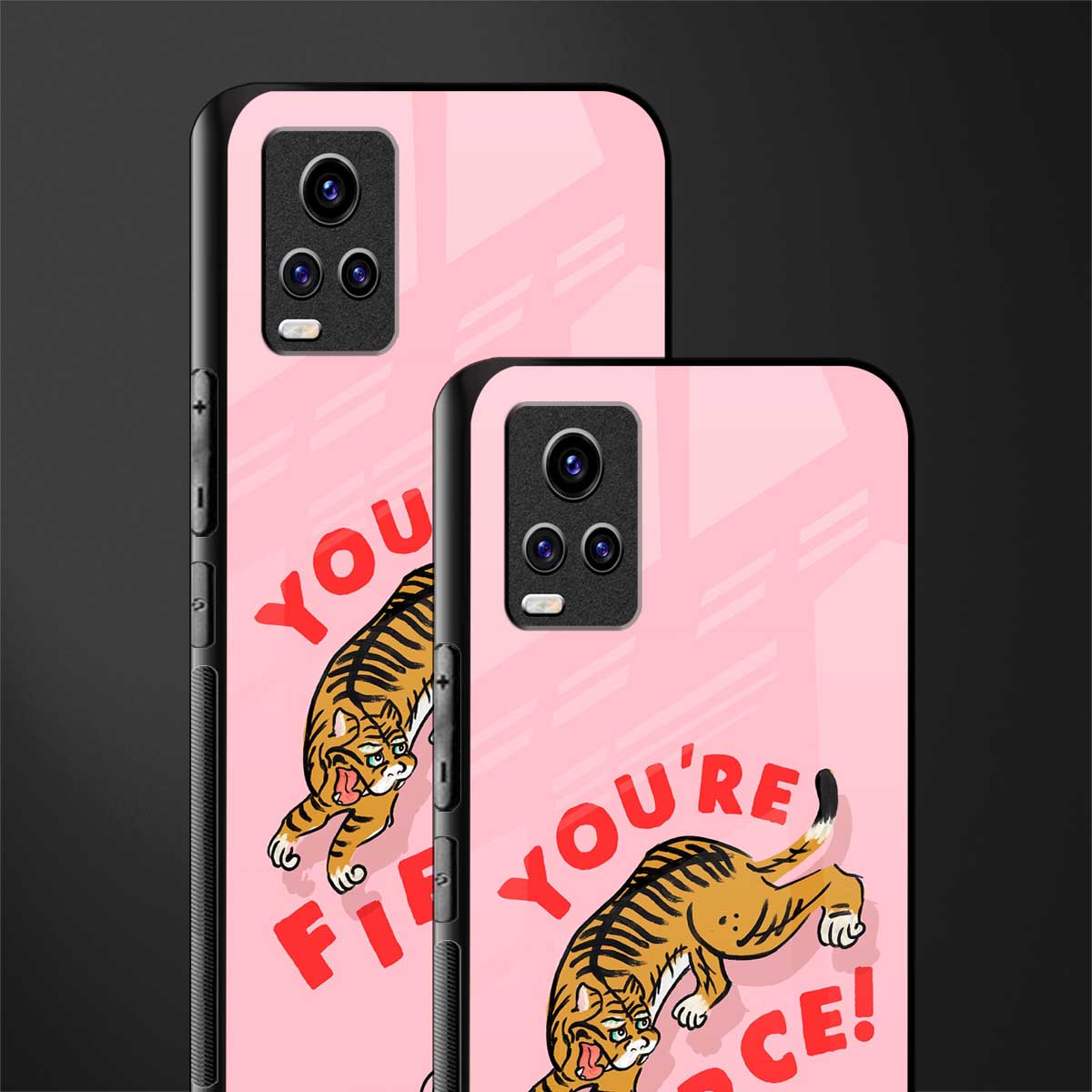 you're fierce glass case for vivo v20 image-2