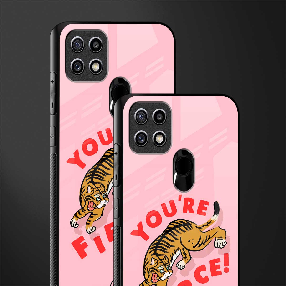 you're fierce glass case for oppo a15 image-2