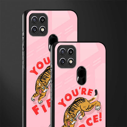 you're fierce glass case for oppo a15 image-2