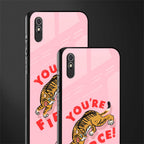 you're fierce glass case for redmi 9a image-2