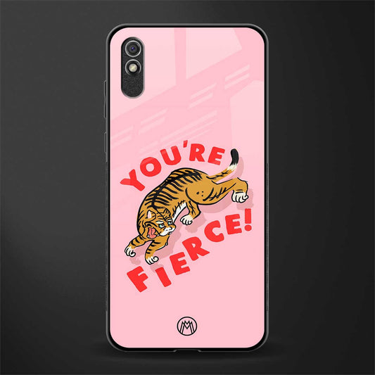 you're fierce glass case for redmi 9a image