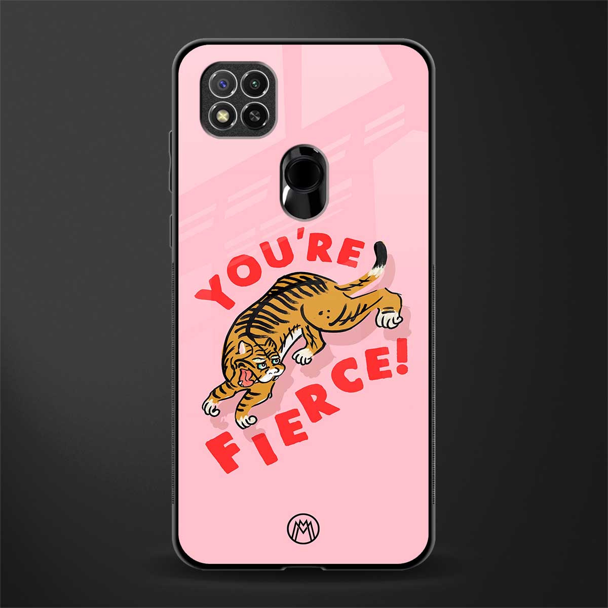 you're fierce glass case for redmi 9c image